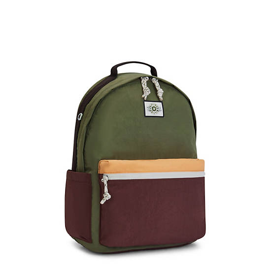 Torby Na Laptopa Kipling Damien Large Backpack Oliwkowe | PL 1581EB